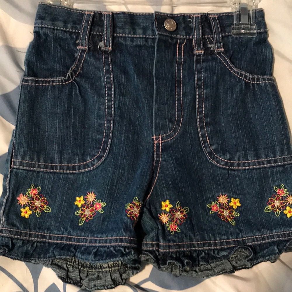 Little girls JEAN shorts size 4